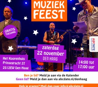 Een flyer voor een muziekfeest met live band 2