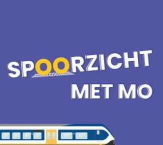 Spoorzicht met Mo commentaar foto