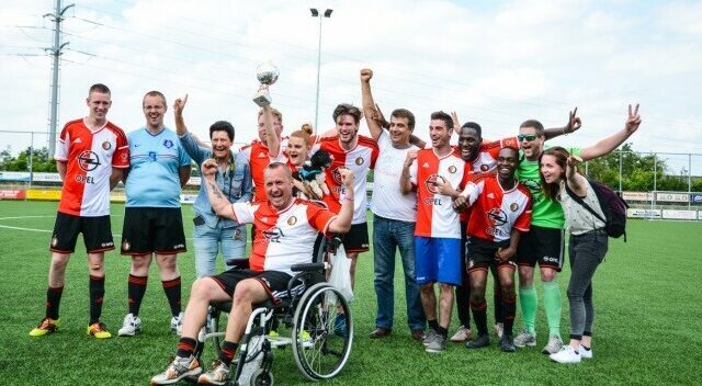 Banner actitiviteit voetbaltoernooi mobiel